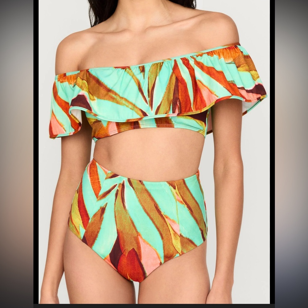 Marie Oliver micha high waisted bikini bottoms size M NWT